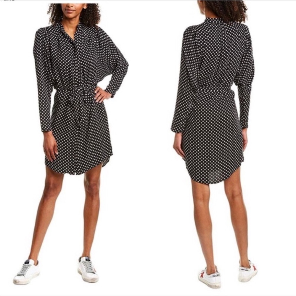 Joie | Myune long sleeve tie waist shirt dress